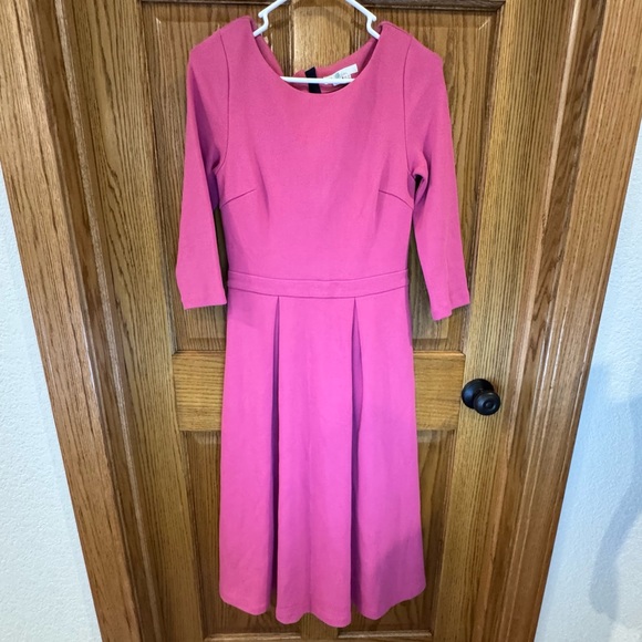 Boden Maisy Ottoman Dress. Pink. Size 4 - Picture 4 of 11
